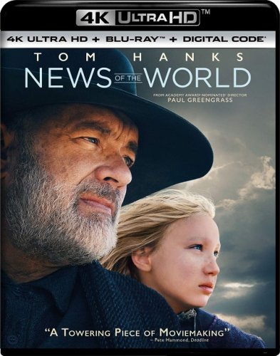Постер к фильму Новости со всех концов света / News of the World (2020) UHD BDRemux 2160p от селезень | 4K | HDR | D, P | Netflix