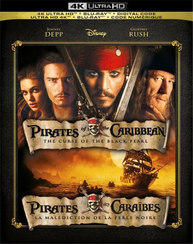 Постер к фильму Пираты Карибского моря: Проклятие Черной жемчужины / Pirates of the Caribbean: The Curse of the Black Pearl (2003) UHD BDRemux 2160p от селезень | 4K | HDR | Лицензия
