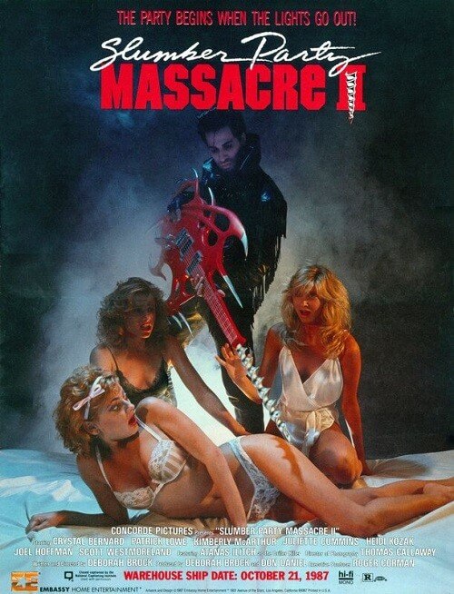 Постер к фильму Кровавая вечеринка 2 / Slumber Party Massacre II (1987) UHD BDRemux 2160p от селезень | 4K | HDR | Dolby Vision Profile 8 | A