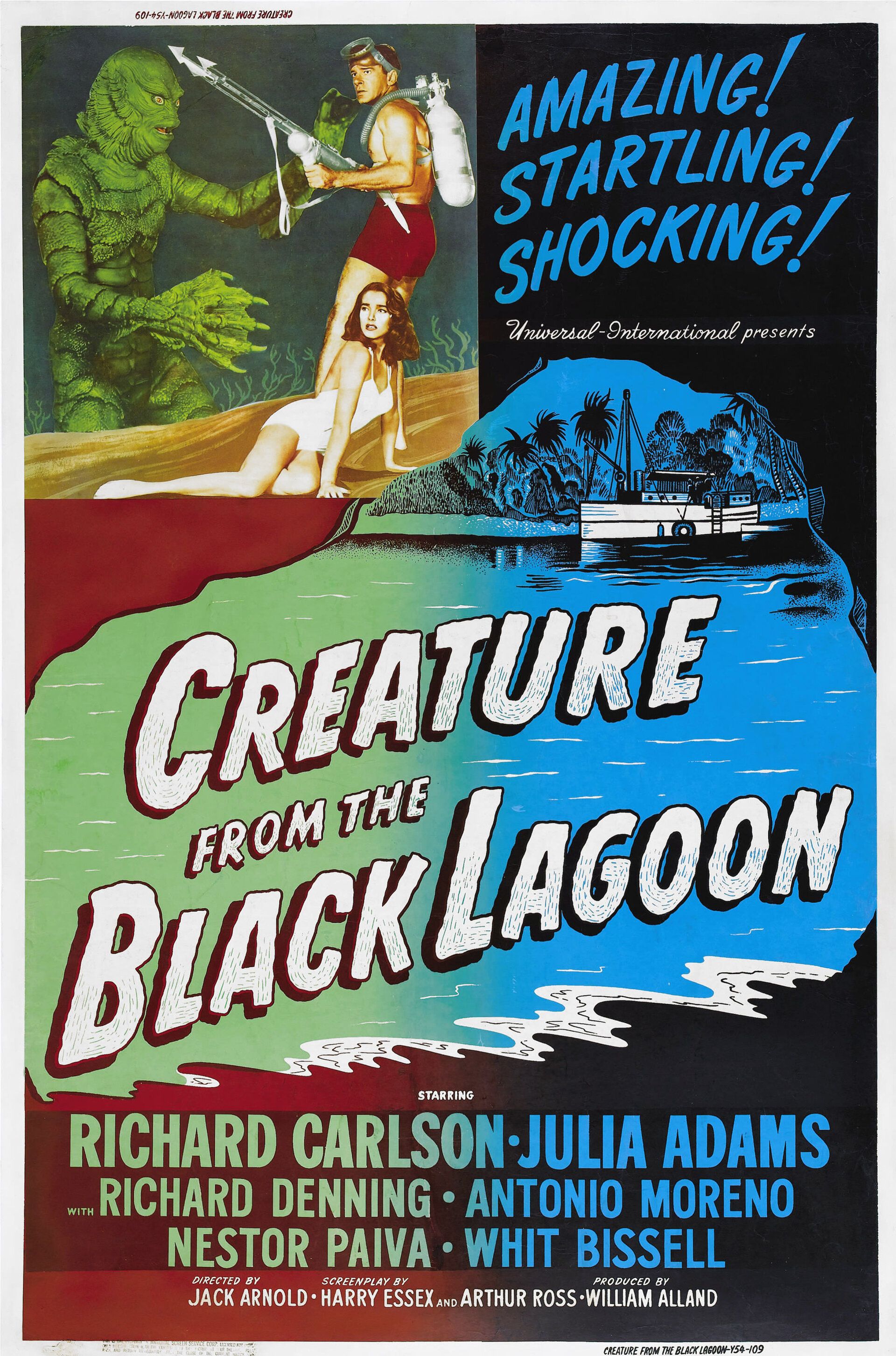 Тварь из Чёрной Лагуны / Creature from the Black Lagoon (1954) UHD BDRemux 2160p от селезень | 4K | HDR | P