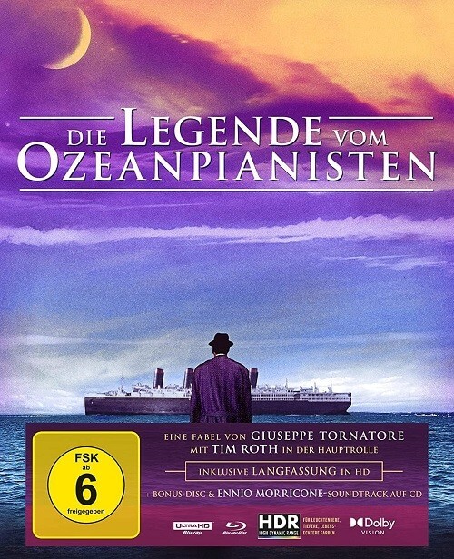 Легенда о пианисте / La leggenda del pianista sull'oceano / The Legend of 1900 (1998) UHD BDRemux 2160p от селезень | 4K | HDR | Dolby Vision Profile 8 | D | Театральная версия
